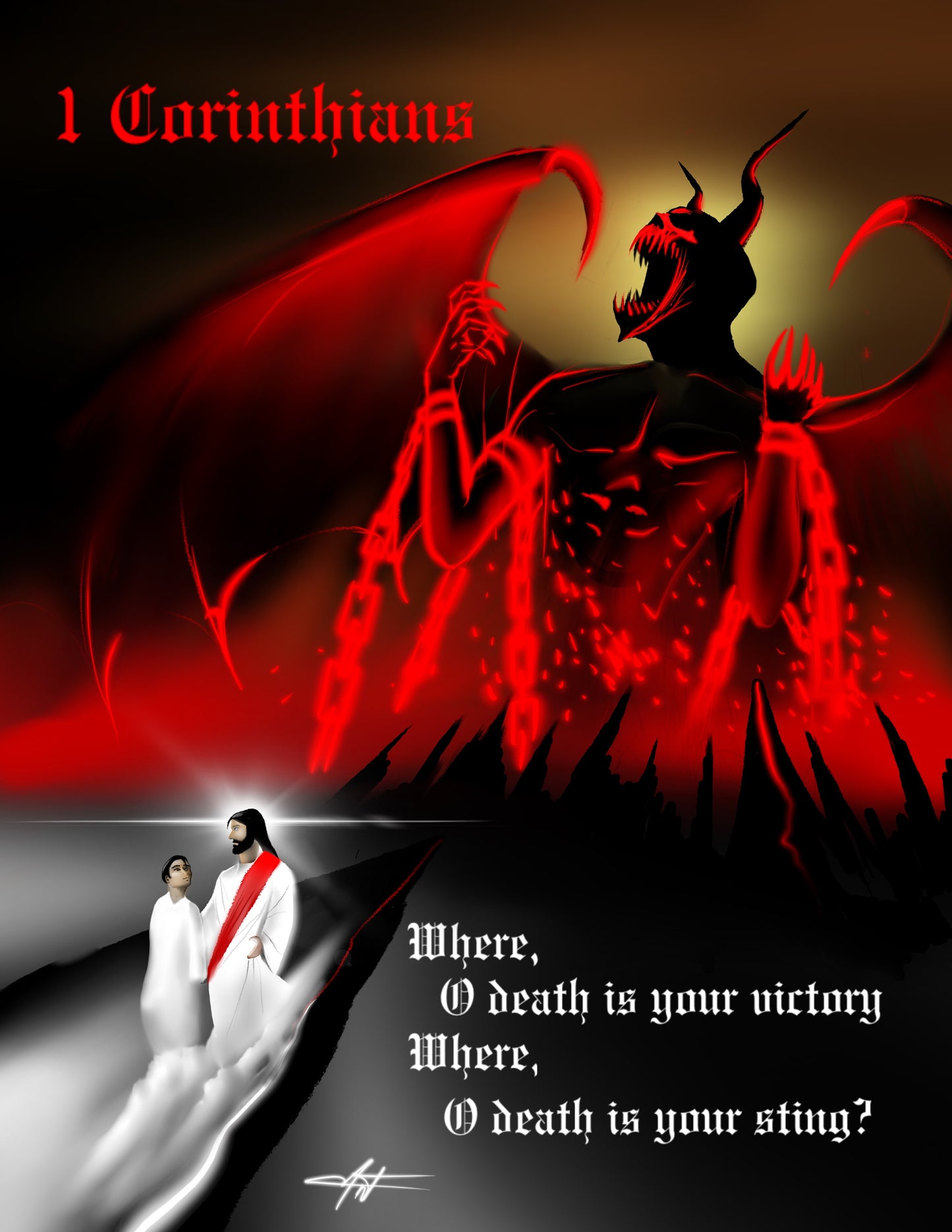 Where O Death is your sting 8.5 x 11 print