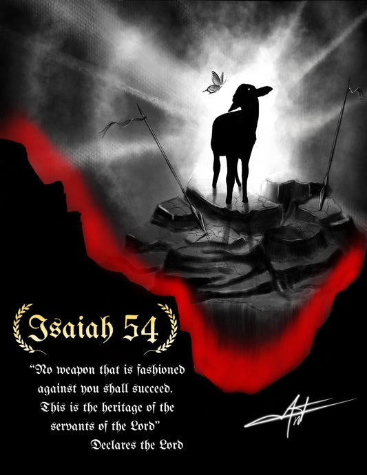 Isaiah 54 Framed Print 8.5x11