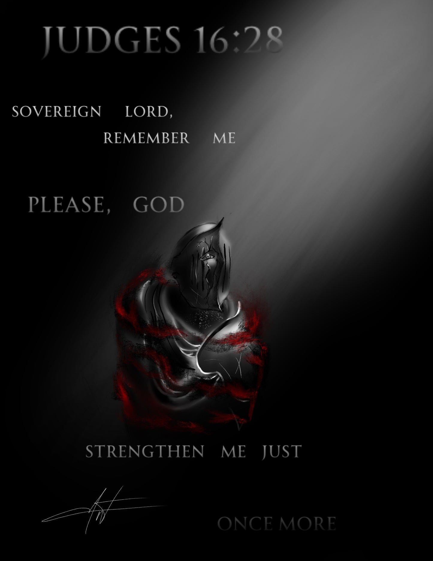 Remember Me God 8.5x11 Framed Print
