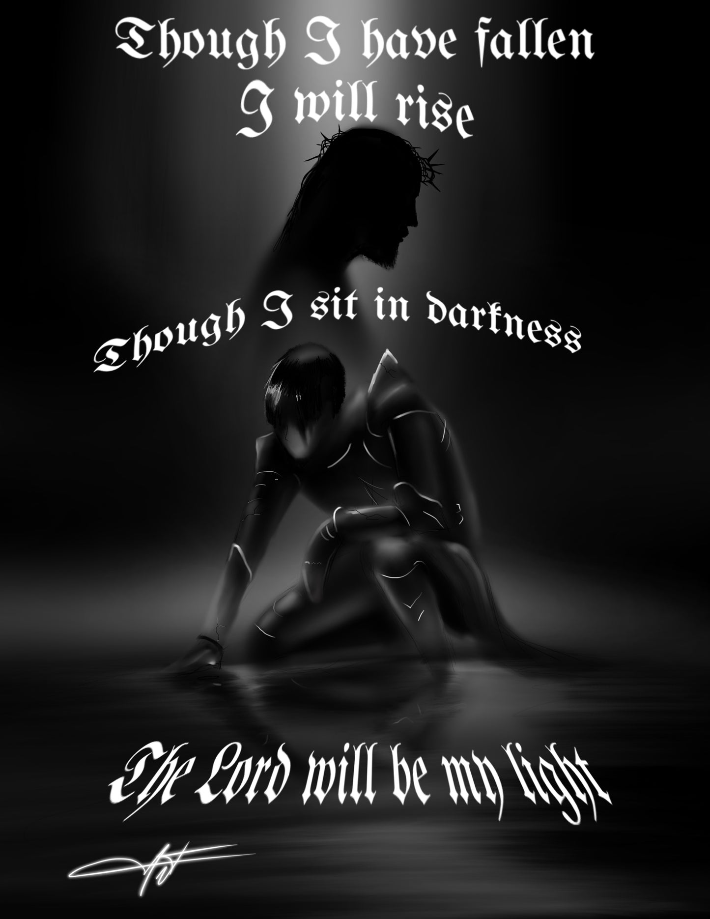 I Will Rise 8.5x11 Framed Print